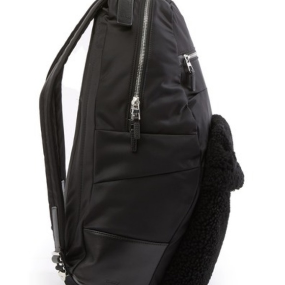 Theory Shearling Trimmed Backpack - Picture 3 of 6